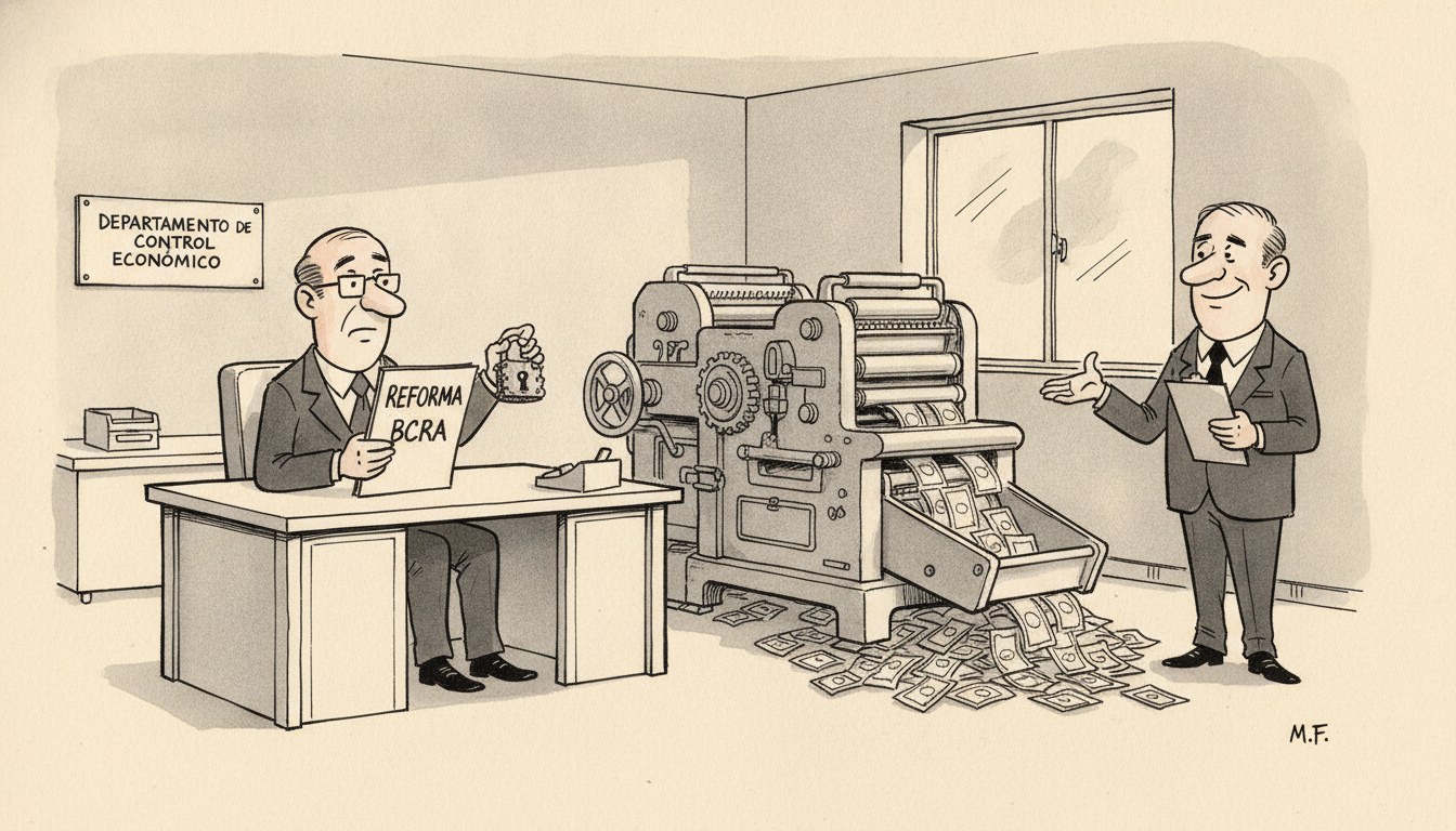 Reforma del BCRA — Guzmán advierte sobre limitación nominal sin cambio estructural
