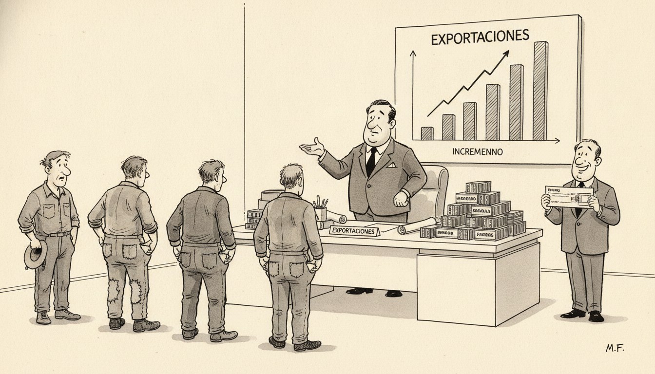 Seis provincias crecen en exportaciones pero solo una eleva salarios
